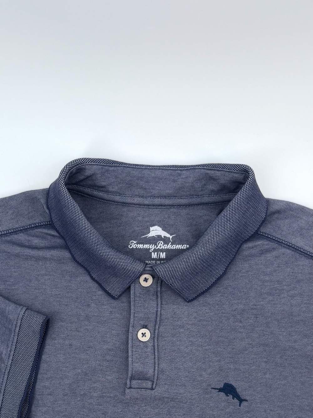 Tommy Bahama Men’s Blue Polo Shirt - M